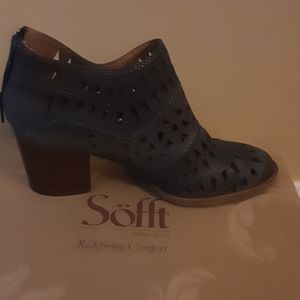 Womens Sofft Westwood denim blue shoe bootie